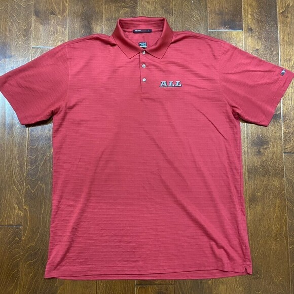 Nike Tiger Woods Collection Golf Red Polo Shirt Dri Fit Men's Size XXL - Picture 3 of 7